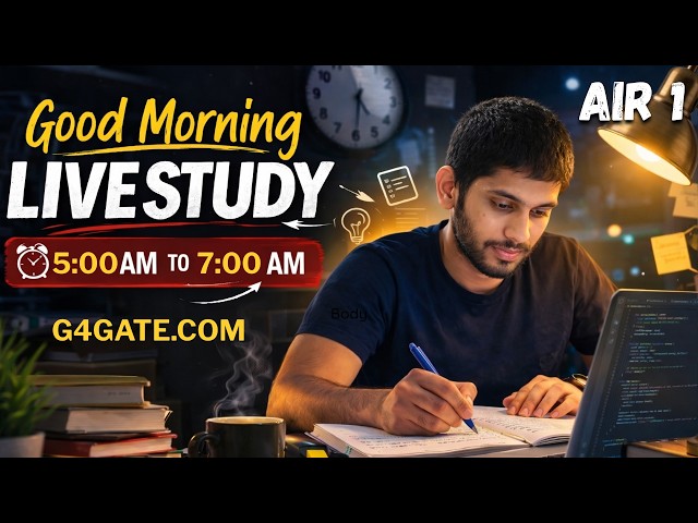 🔴 1.5-Hours Morning Study | Data Structure Revision🔥 GATE CSE 2027 Preparation | G4Gate Day 30