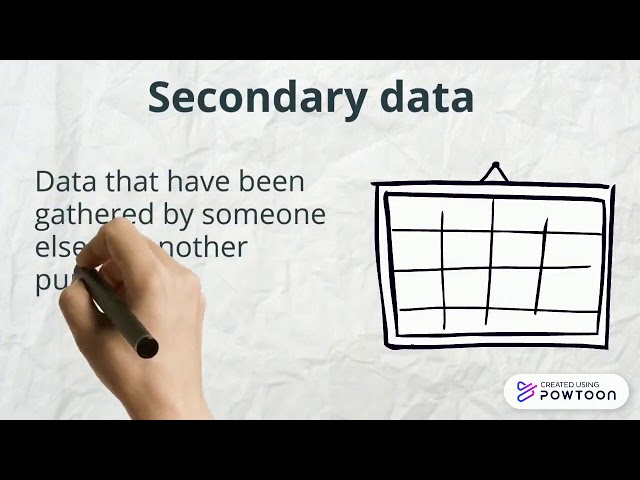 Primary vs  Secondary Data