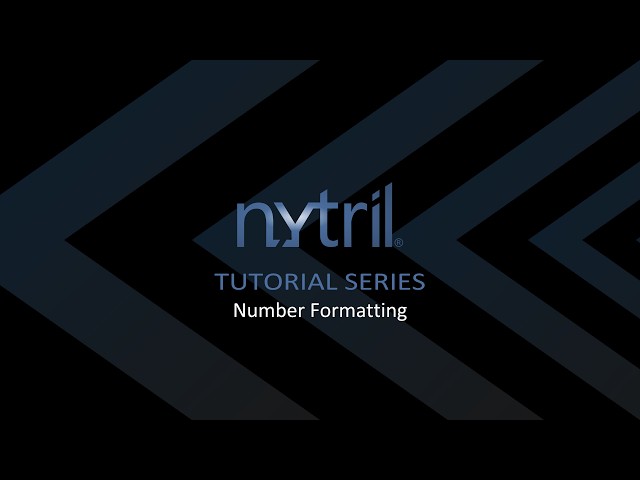 Number Formatting