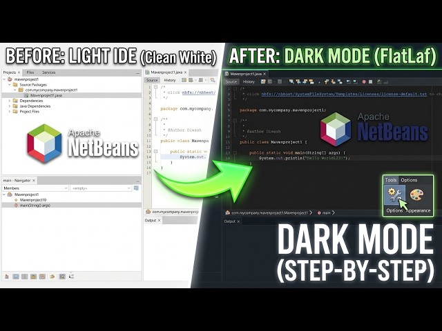 How to Enable Dark Mode in Apache NetBeans (Step-by-Step) ?