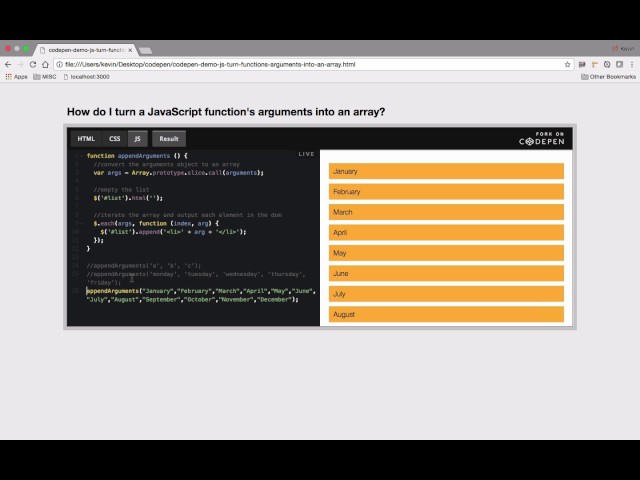 How do I turn a JavaScript function's arguments into an array?