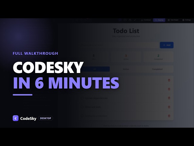 From Idea to Deployed App — AI Software Factory | CodeSky