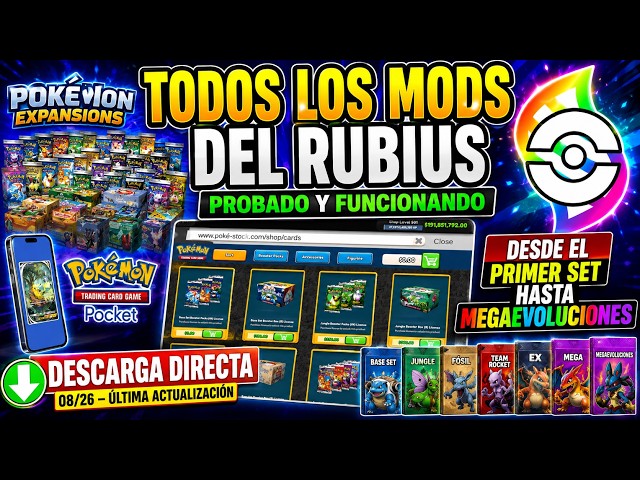 ALL OF RUBIUS' MODS for Pokemon TCG Card Shop Simulator DIRECT DOWNLOAD, EASY and TESTED.
