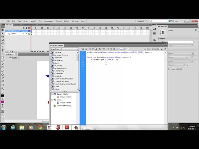Creating Movie Clip Events with ActionScript 3.0