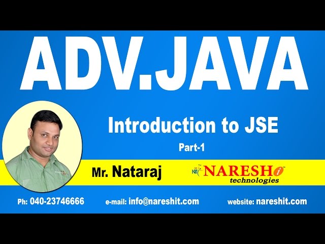 Introduction to Advanced Java - JSE -  Part 1 | Advanced Java Tutorial