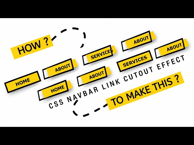 CSS Navbar Link Cutout Effect | HTML & CSS Only. #html #css #navbar #link #effect #viral #ui #fyp 