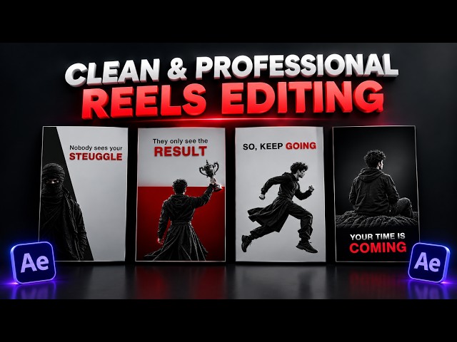 Clean & Professional Reels Editing in After Effects | Full Tutorial