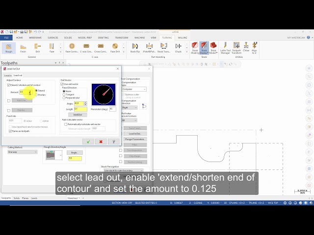 Mastercam 2019 Lathe Training Tutorial 2 - Rough