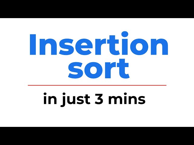 Insertion Sort Explained | Visual Demo + Code + Complexity