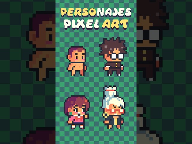How to Make Pixel Art CHARACTERS (32x32) #pixelart #characters #gamedev