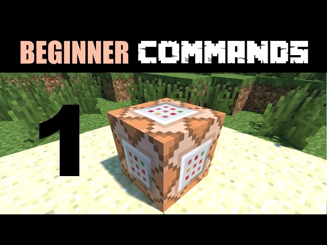Beginner Command Block Tutorial Part 1 - How to Get and Use a Command Block