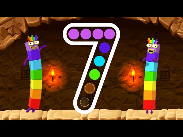 Numberblocks 7 Number Magic Run - Meet the Number Seven with Numberblocks | CBeebies Go Explore Game
