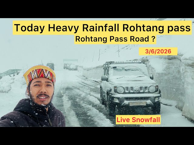 Rohtang pass main Snowfall || Manali To Rohtang pass Ka Suhana Safar || Snowfall Manali || 