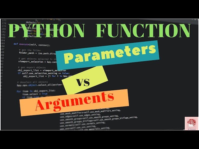 Parameter vs Argument  In Python Function ( Python 3 Series of Basics | # 15 )