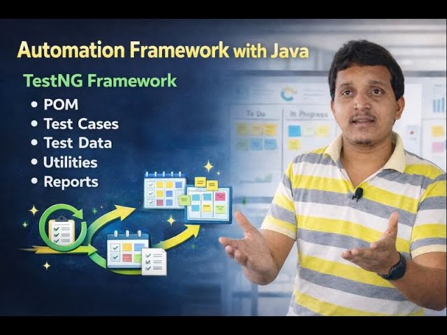 Complete Selenium Automation Framework Using Java & TestNG | Step by Step| java|  Suresh Metta|