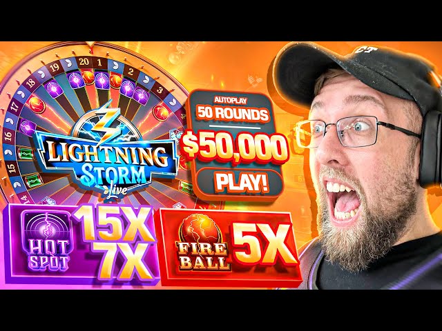 I TOOK $50,000 TO LIGHTNING STORM FOR MY 50K SUBSCRIBER SPECIAL! (INSANE)