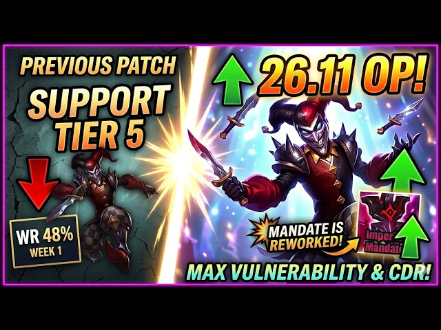 SHACO SUPPORT IS BACK - From Tier 5 to OP Patch 26.11