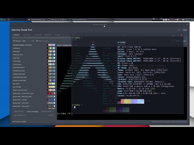 KIRO 030 : Alacritty Tweak Tool to set your Alacritty anyway you want - 300+ themes - create more