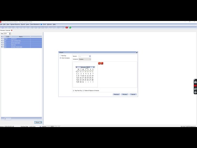 SQL PAYROLL  | SETTING WORKING DAY