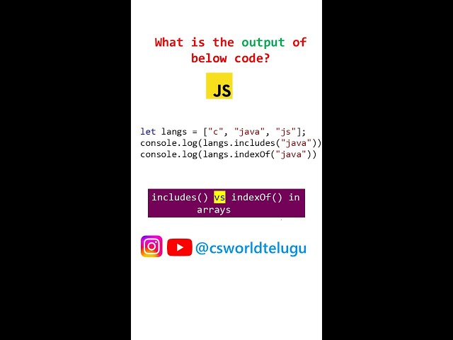 includes vs index of method in JavaScript | array methods in JavaScript  #javascript  #arrays