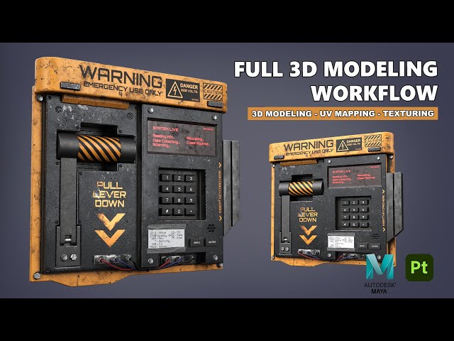 Full 3D Modeling Workflow | Autodesk Maya + Substance 3D Painter
