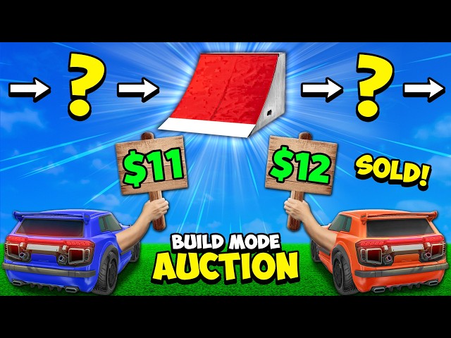 Rocket League Build Mode, but you BID FOR ITEMS