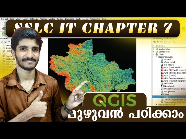 SSLC IT Chapter 7 Part 2 | QGIS | Learning science through computers | 10th ICT