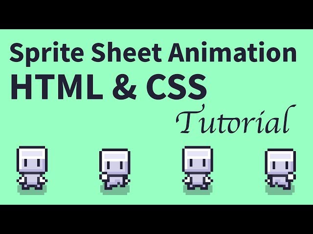 Sprite sheet animation tutorial with HTML and CSS