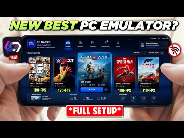 🚀 New PC Emulator For Android! GameHub + Winlator? Bannerlator Emulator, Best Settings, GTA5 200+FPS