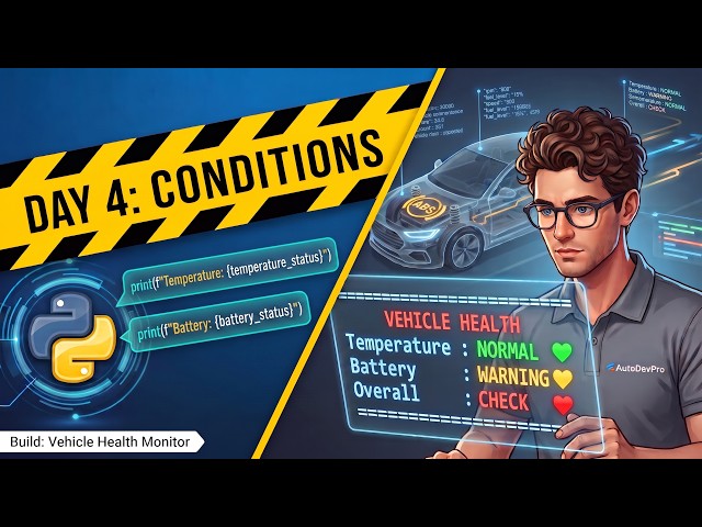 Conditions in Python for Automotive Engineers | Day 4/40