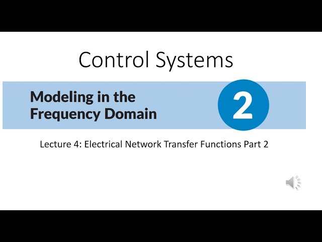 Electrical Transfer Functions Part 2
