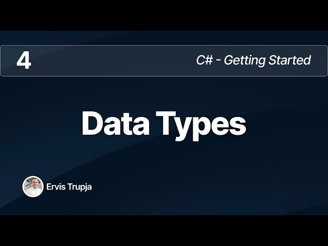 4. C# - Data Types