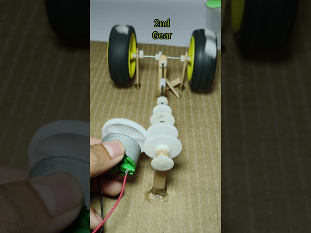 How 1st to 5th gear works in a car #project #experiment #tech #greenenergydcmotor