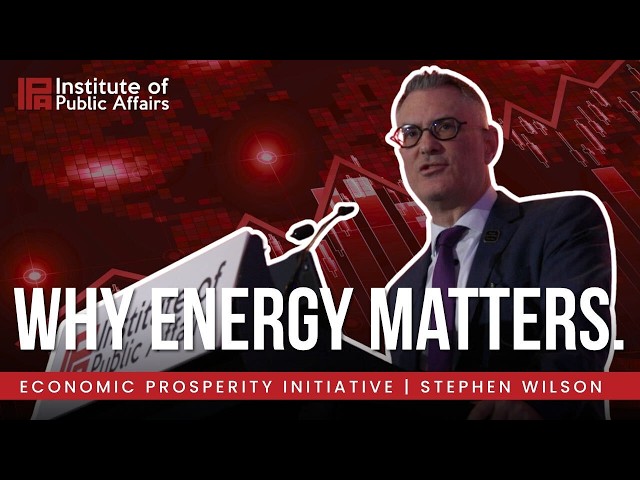Why Energy Matters and How We Get the Mix Right | Adj Prof Stephen Wilson