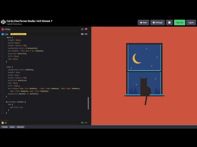 ASMR Programming - CAT in HTML & CSS - No Talking