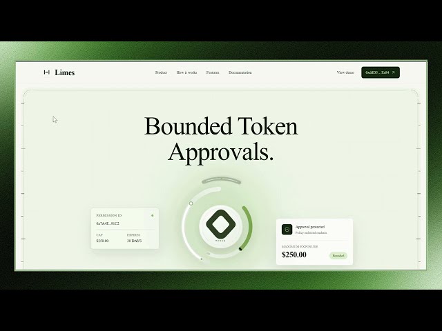 Limes Demo | Bounded ERC-20 Approvals on Monad | BuildAnything Spark Hackathon