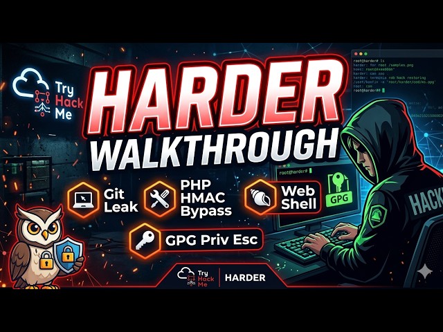 TryHackMe Harder (Free Room) Walkthrough | Git Leak, PHP HMAC Bypass  & GPG Privilege Escalation