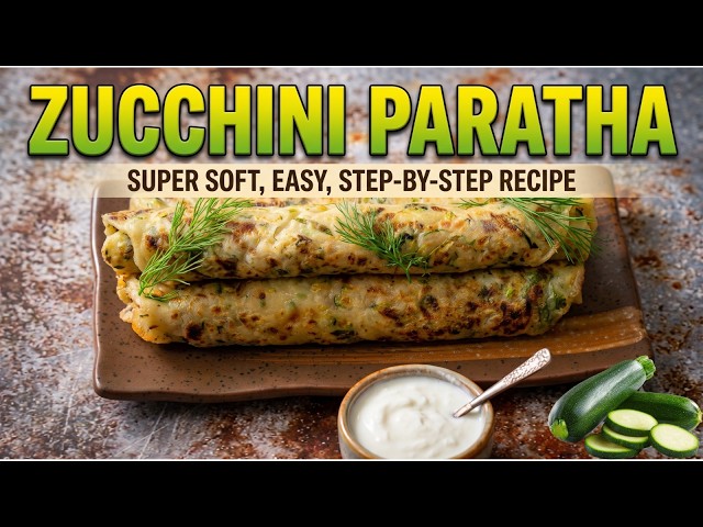 Paratha de calabacín con masa líquida: ¡Listo en minutos!