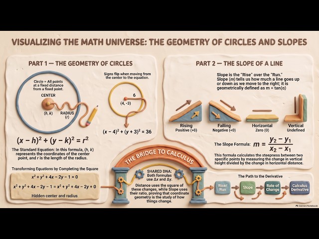 Learn Calculus from the Beginning: Part-IVisualizing Equations  The Geometry of Circles and Lines