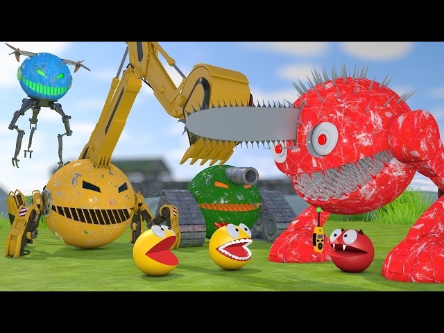 Game-Inspired 3D Robot Animation Live – Pacman Universe Creative Cinematic Showcase