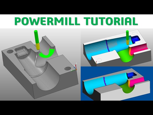 PowerMill 2020 Tutorial #88 | Mill 3D Machining Mold & Die
