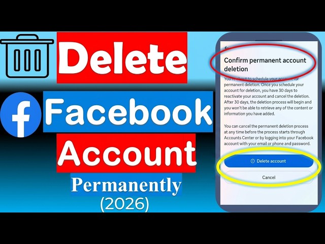 Facebook Account Delete Kaise Kare | Facebook ID Delete Kaise Kare | How to Delete Facebook Account