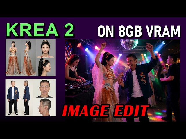 Krea 2 Identity Edit LoRA on 8GB VRAM