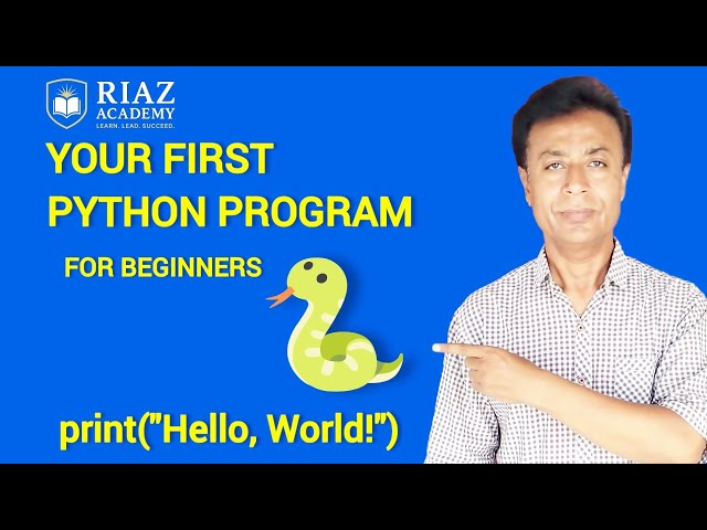 Your First Python Program | Python for Beginners | print() Explained Simply