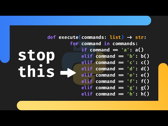 Stop Writing Infinite If-Else Chains in Python