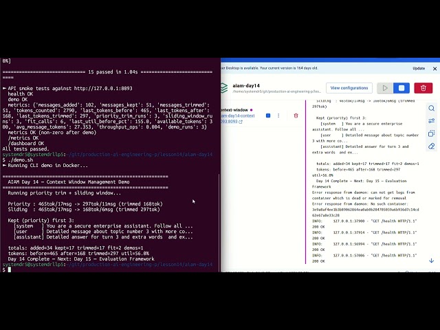 Day 14 — Context Window Management