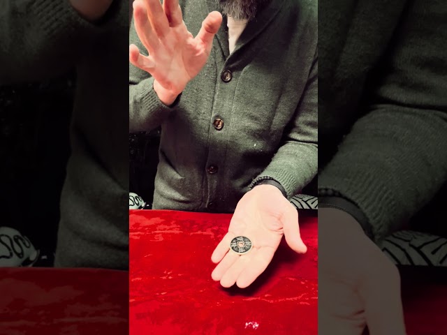 WTF!!!INSANE Coin Magic! Silver Dollar Changes into Chinese Coin in Mid-Air #magic #shorts #viral