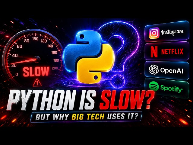 Why Is Python So Slow? Yet Instagram, Netflix & OpenAI Use It 🤯
