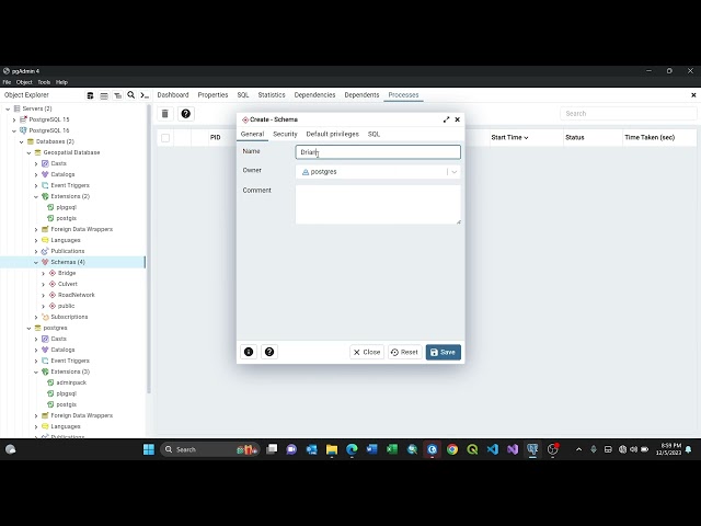 How to create Schema using PostgreSQL in 50 seconds