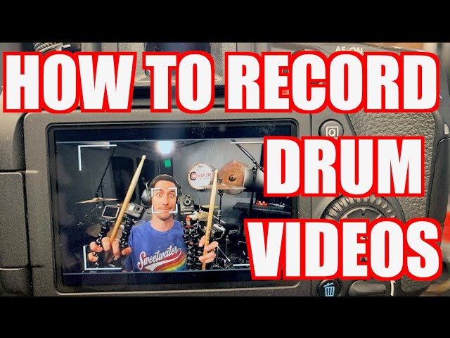 HOW TO RECORD DRUM VIDEOS (in 5 minutes)